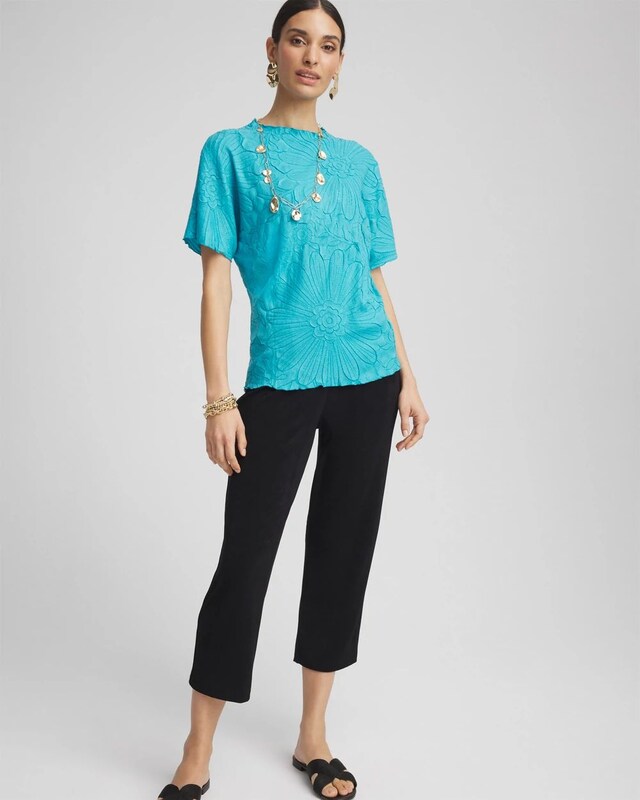Travelers Collection Embossed Top - image 2